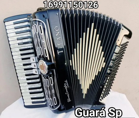 Acordeon Sanfona Titano de 120 baixos *