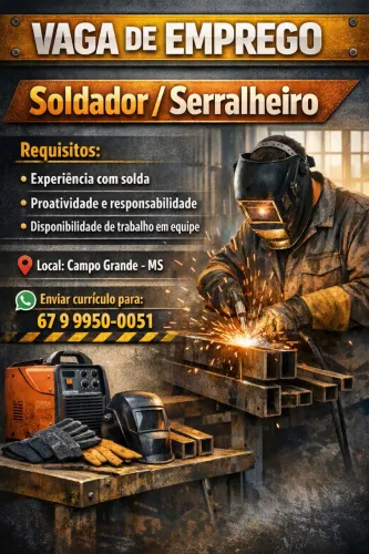 Contrata-se Soldador / Serralheiro