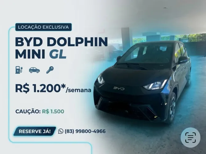 Locação BYD Dolphin Mini GL