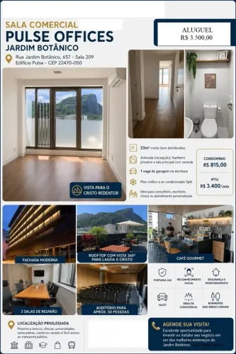 Sala comercial - Jardim Botânico - Rio de Janeiro - RJ