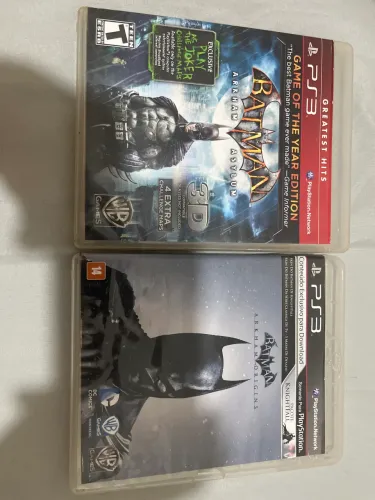 Batman Arkham Asylum e Origins - Ps3 (Preço válido para as 2 unidades)