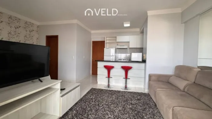 Borges Landeiro Santorini | Studio, 41 m², 01 Vagas de garagem, Mobiliado e deco