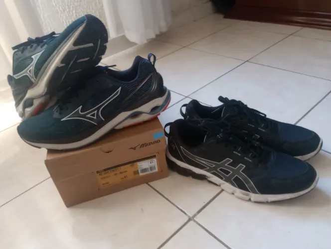 Tênis Original - Mizuno e Asics Ambos 41 em Ótimo estado de conservação