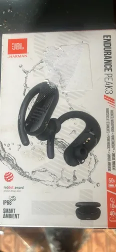 Fone ouvido JBL Endurance sem uso