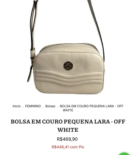 Bolsa em couro