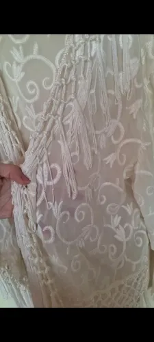 Kimono Branco Franja