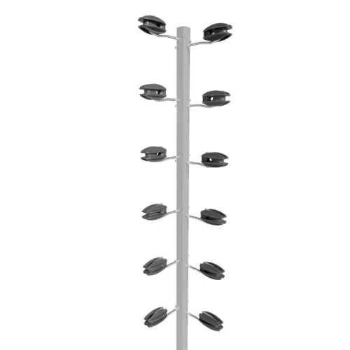 kit 10 hartes para cerca eletrica 6 fios 6 isoladores  40x40-montese.