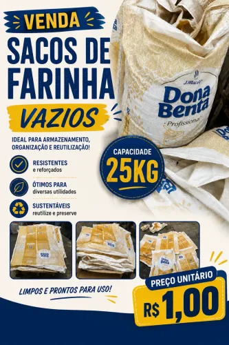 Saco de farinha (vazio) 