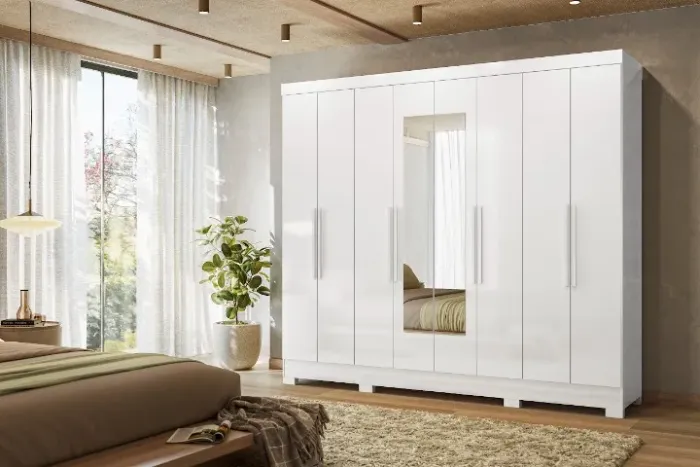 Guarda Roupa Diplomata Moval Branco - Entrega Rápida!