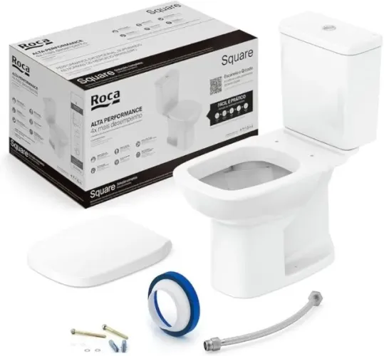 Kit Vaso Sanitário Roca Square - Novo, Lacrado, com Nota Fiscal e Garantia