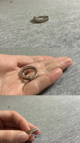 anel pandora glacial beauty prata