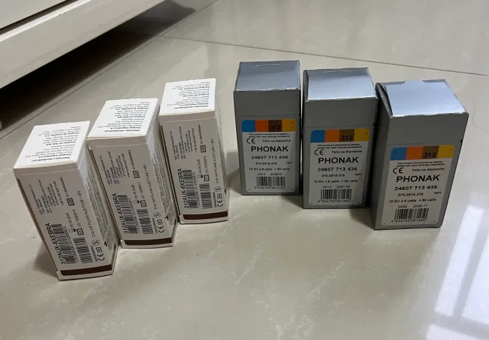 Bateria para aparelho de audição( caixa com 60 unidades)