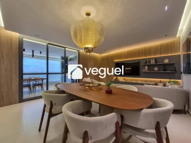 Apartamento mobiliado de 111m² com 3 quartos, 3 suítes para alugar no bairro Jardim Olhos