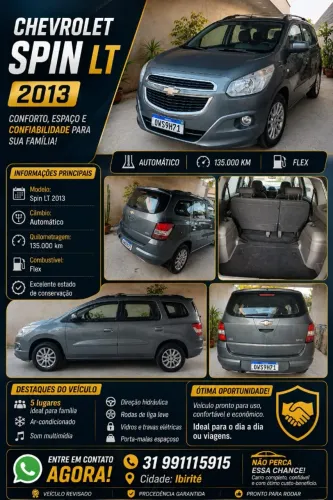 Chevrolet Spin LT 1.8 8V Econo.flex 5P Aut. 2014