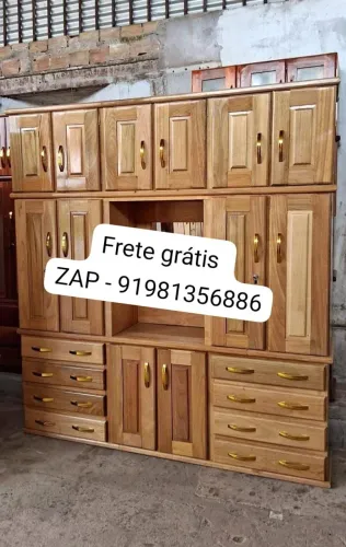GUARDA - ROUPA 100% MADEIRA MACIÇA NOVO 