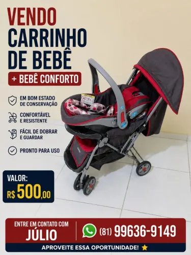 Carinho com Bebê conforto 