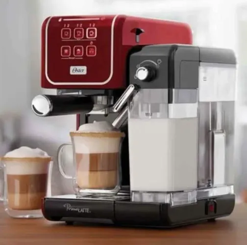 Cafeteira Espresso Oster PrimaLatte Touch Red 