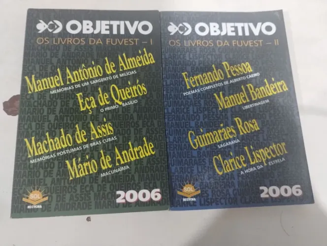 Kit 2 Livros Objetivo FUVEST l e ll Edição 2006