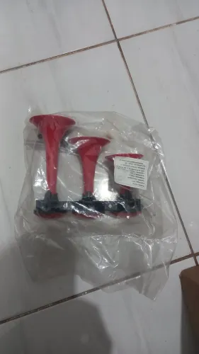 Buzina 3 cornetas verdureiro acessórios caminhão