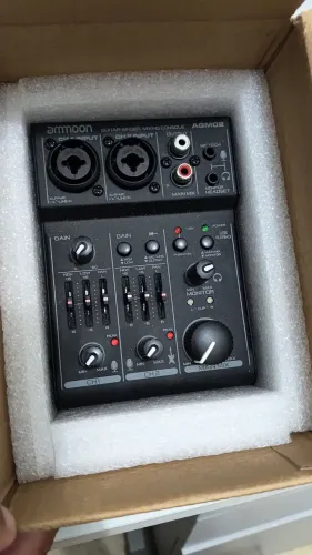 Interface de aúdio mixer Ammoon Agm02