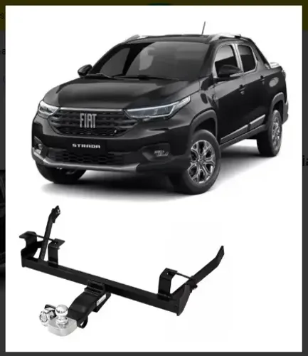 Engate Reboque Fiat Strada 2021 A 2025 - Marca Brucke - Inmetro