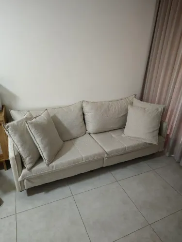 Sofá Marjom Aruana em Linho - 4 lugares - 2,00m