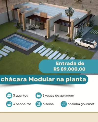Imóvel para venda possui 103 metros quadrados com 3 quartos em Centro (Caucaia do Alto) -