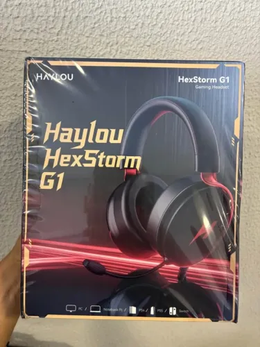 Headset Gamer Haylou HexStorm G1 Preto/Branco