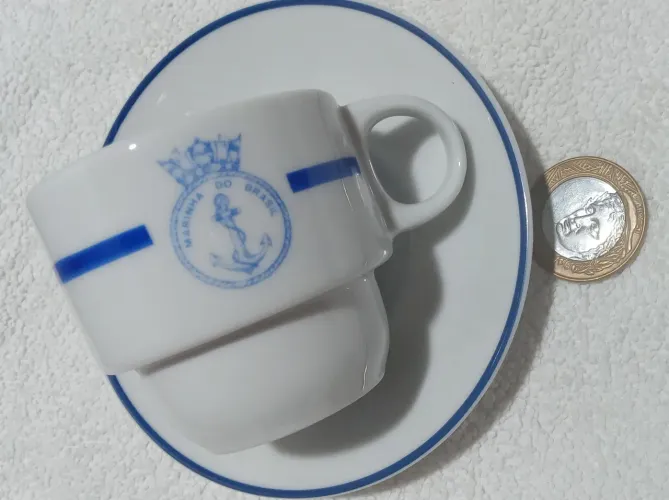 Xícara de cafezinho Marinha do Brasil