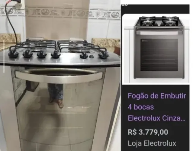 Fogão de embutir Eletrolux