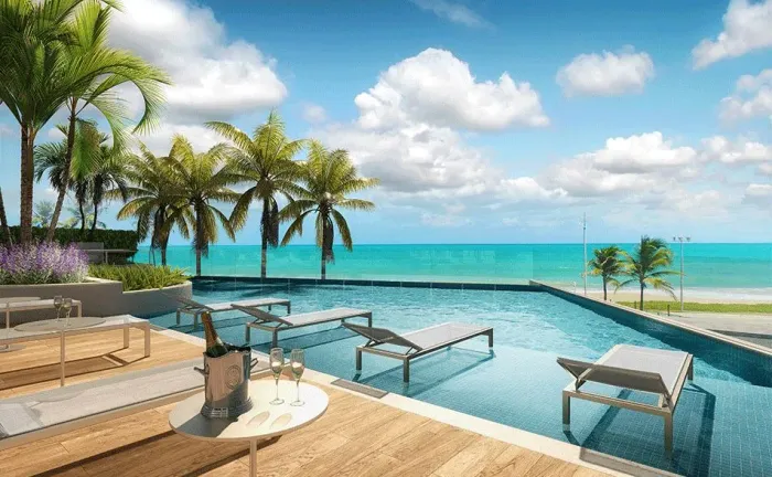 Edifício Lanai Beach 3 quartos á venda beira - mar em Jacarecica Maceió-AL