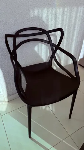 Cadeiras plástico preta