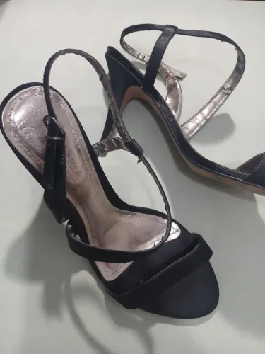 Sandália Salto Preta 
