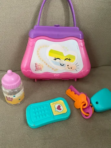 Bolsinha original Baby alive com itens