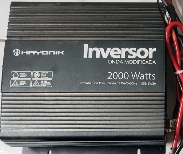Inversor de 2000W 12V/127V Onda Modificada Hayonik