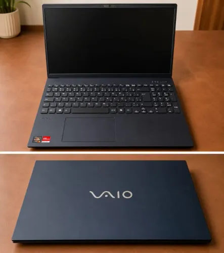 Notebook vaio fe16 Amd Ryzen 7 5825u Linux 16gb ram 512gb ssd Wi-Fi tela ips cinza grafit