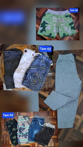 Lote de roupas infantis menino