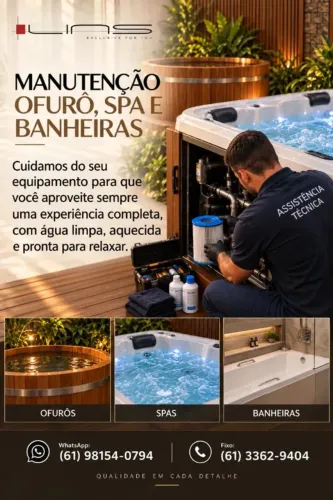 MANUTENÇÃO DE BANHEIRAS, SPA E OFURÔ