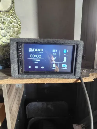 Multimidia AIWA no ponto pra Hacker de som direto na energia 