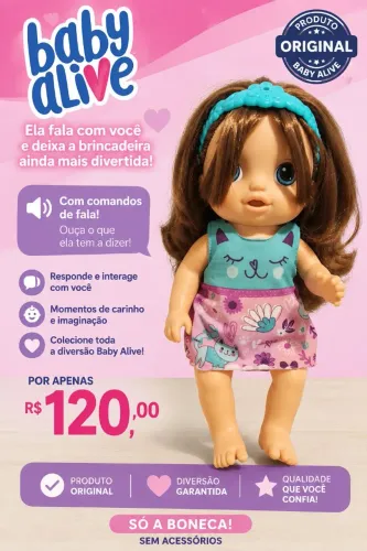 Boneca Baby Alive original