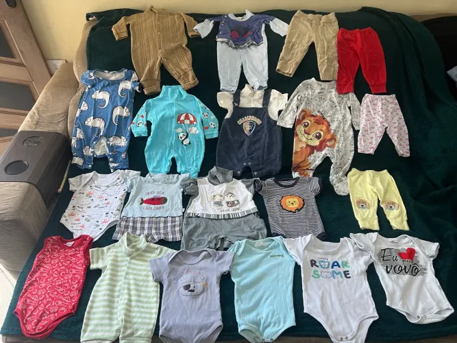 LOTE INFANTIL BEBE MENINO TAM 2 a 6 meses