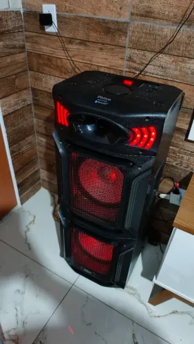 Caixa de Som Amplificada 1500W RMS Ex Bass Philco PCX15000 110/220