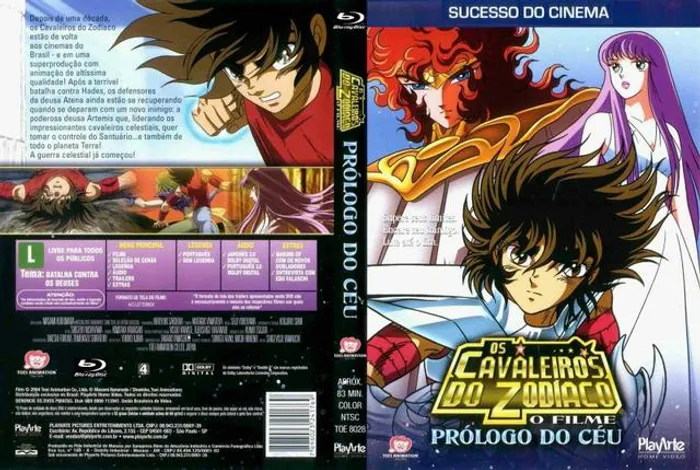 Cavaleiros do zodíaco filmes bluray