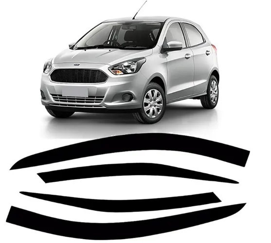 Calha De Chuva Defletor Ford ká hat sedan 4 Portas todos