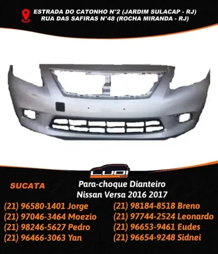 Para-choque Dianteiro Nissan Versa 2016 2017