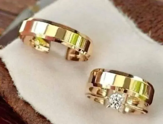 Alianças de Casamento Chanfrada 6 mm Garantia