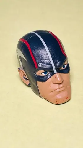 Marvel Legends Cabeça altura 2 cm Capitão América head p/ custom / g.i.joe / cobra