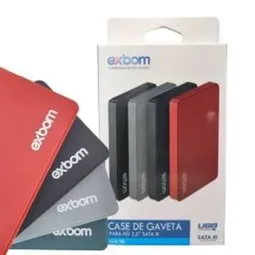 Case para HD 2.5" 2.0 USB várias marcas