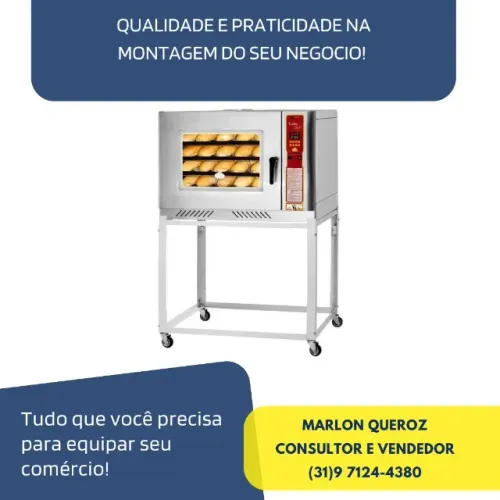 Forno 5 Esteiras Progas Turbo