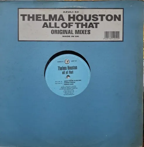 Disco de Vinil LP Thelma Houston All of that original remixes (importado)